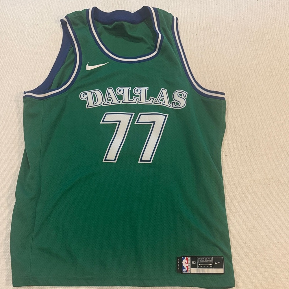 Luka Doncic Nike Dallas Green Basketball Jersey